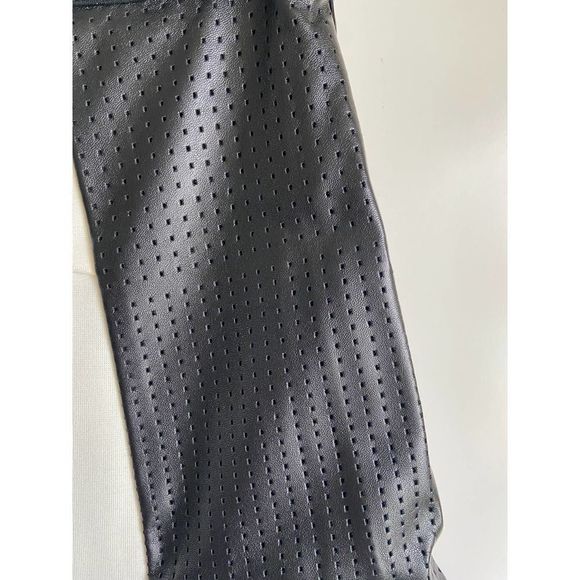 Romeo & Juliet Couture Faux Leather Panel Colorblock A Line Skirt Medium - Picture 4 of 8